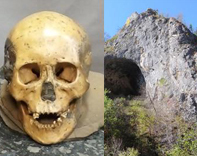  One of the skulls found in the Devil’s Gate cave