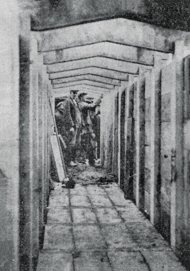 Construction of ARP trenches in Midsummer Common, 1939.