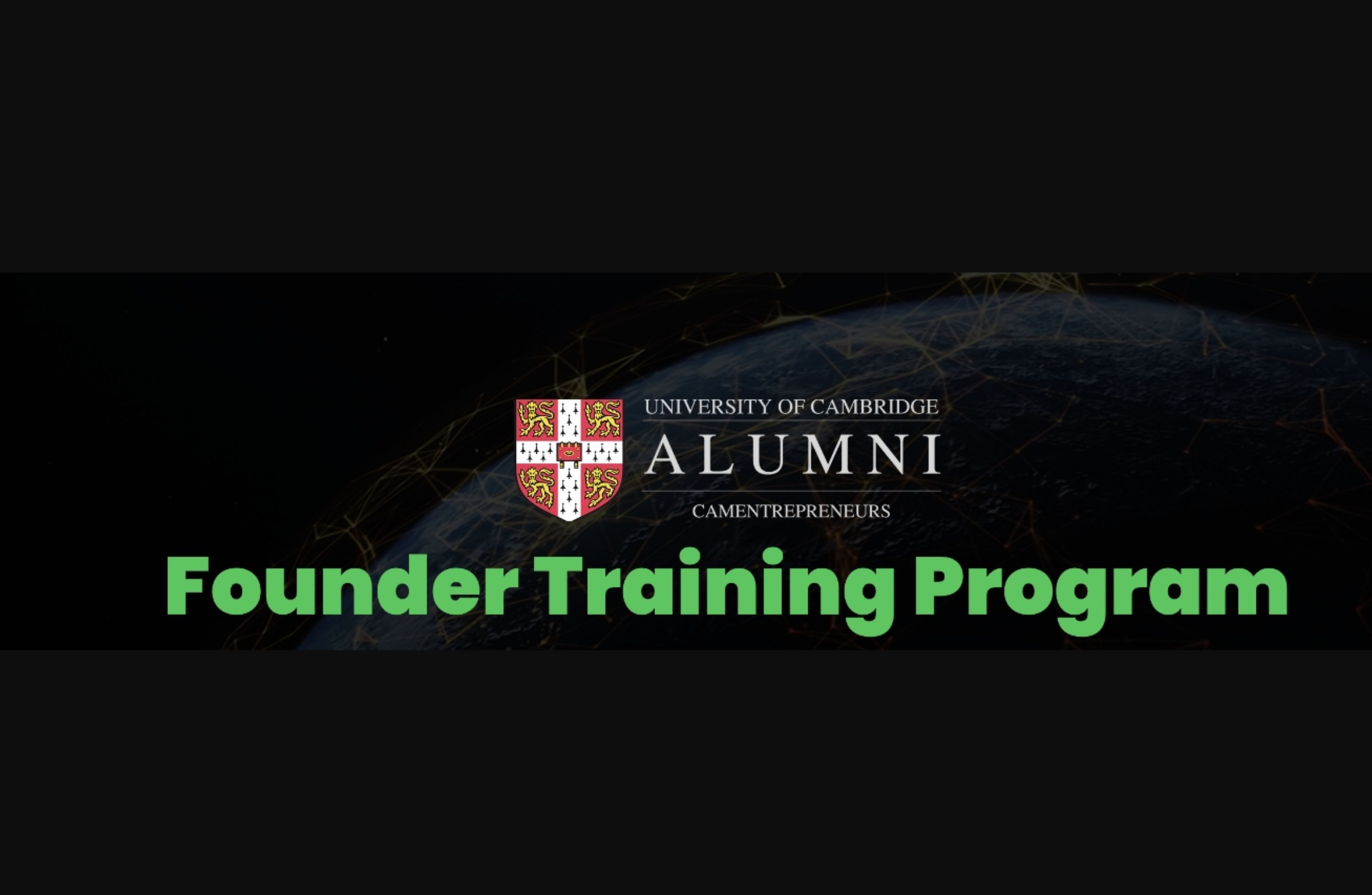 Logo of University of Cambridge and the Founder Training Programme