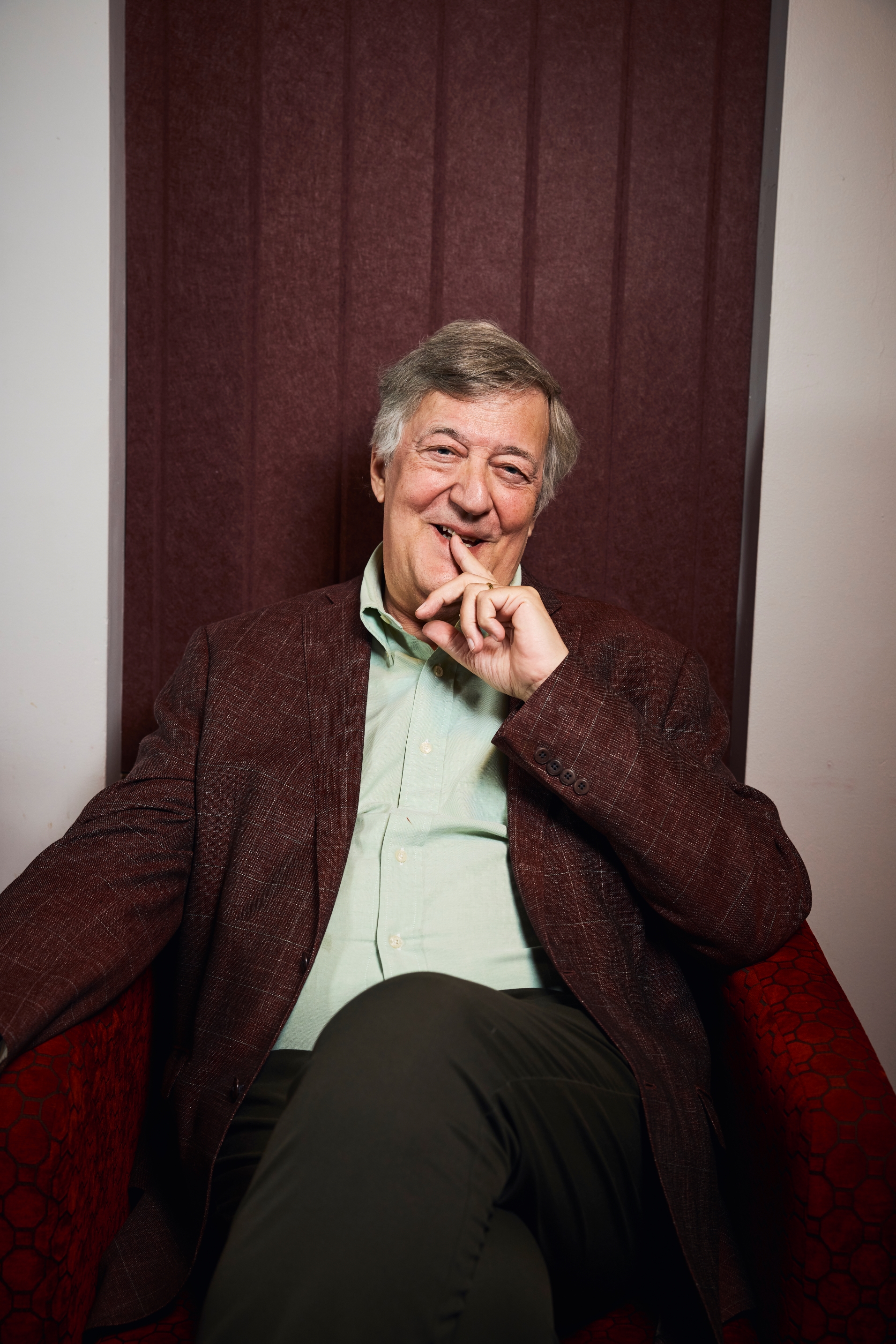 Photograph taken of Stephen Fry Kt by Claudio Raschella
