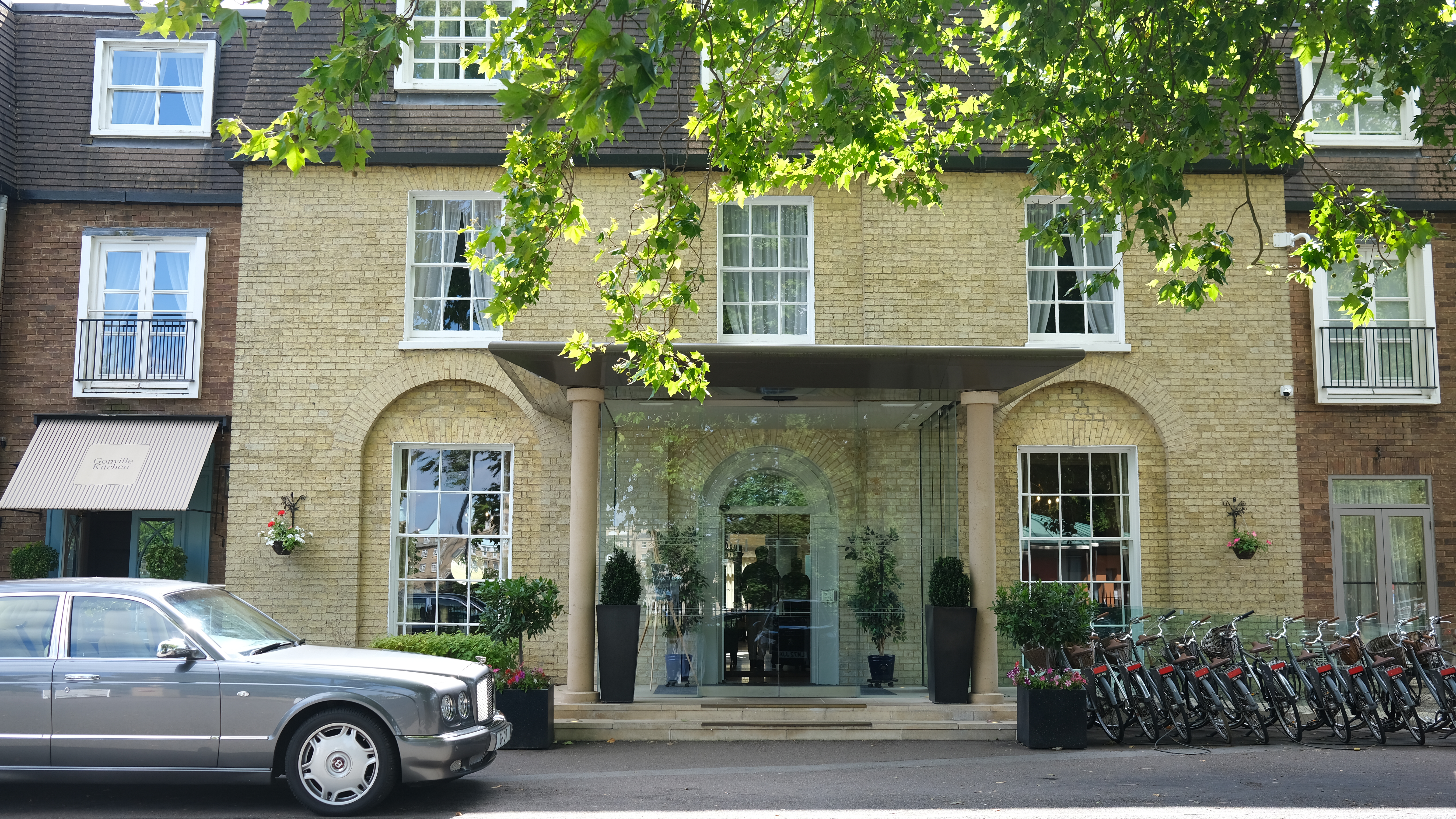 Entrance to the Gonville Hotel