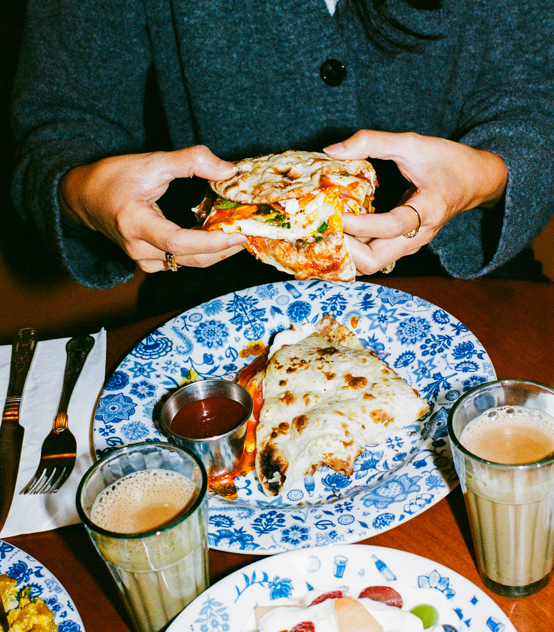 Breakfast Naan Roll