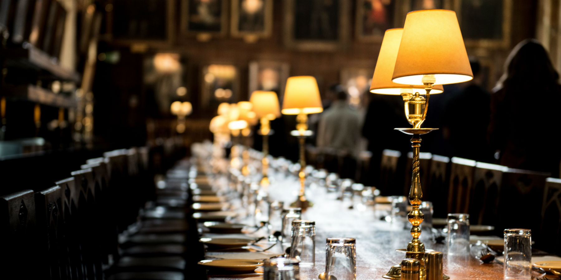 Formal dinner place setting