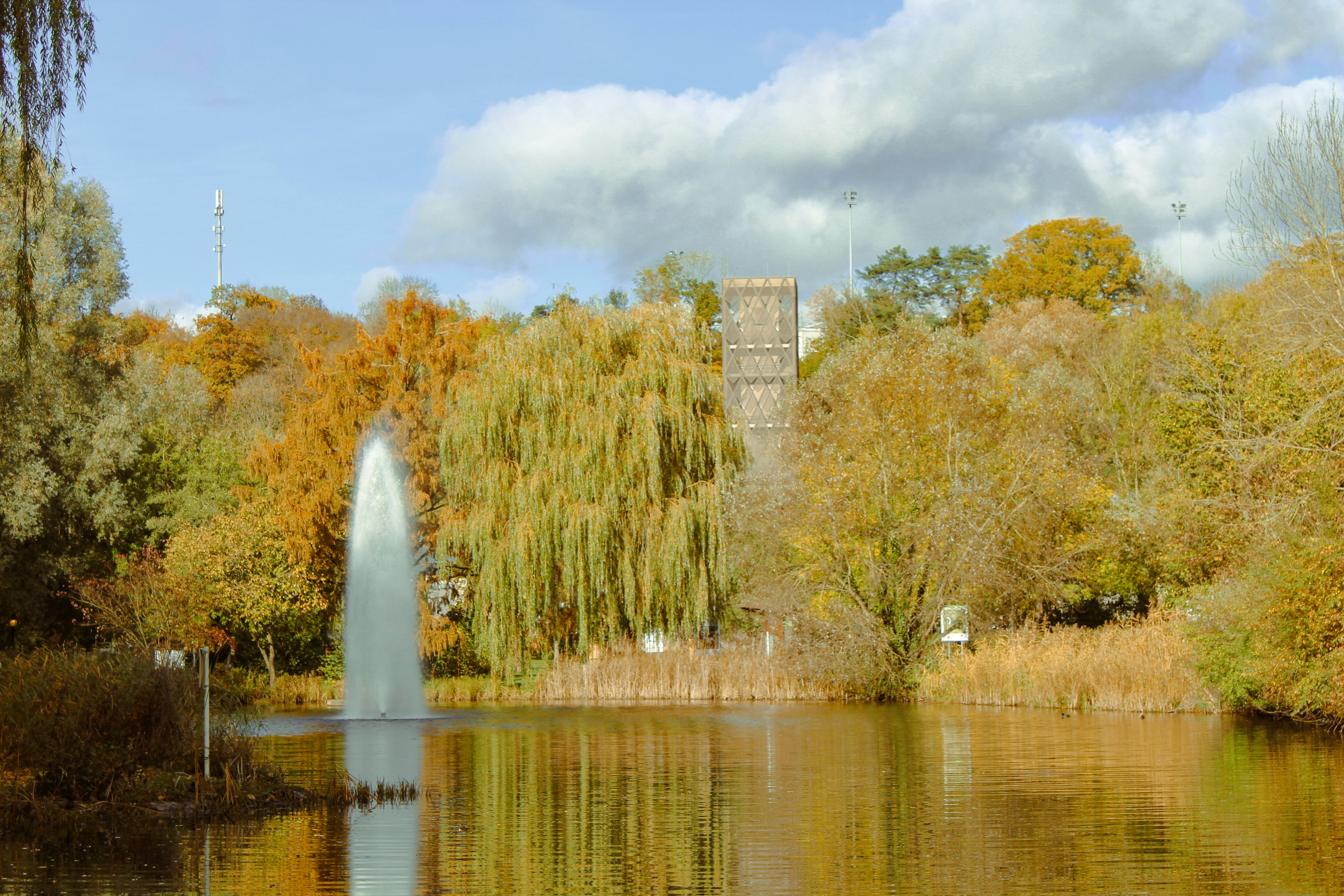 Luxembourg park and lake