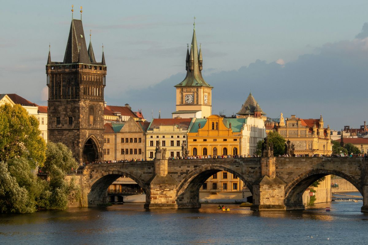 View of the Prague Skyline