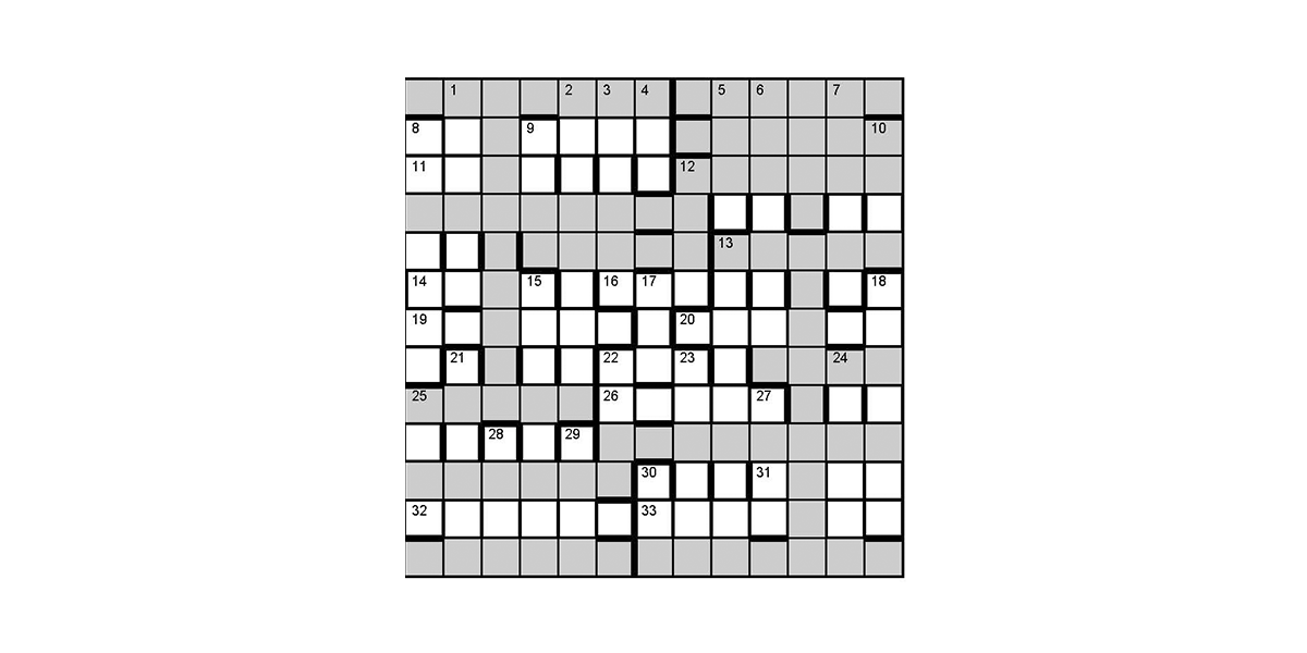 Image of Missing Title crossword by Nimrod, from Cambridge Alumni Magazine.