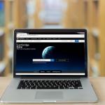 Laptop with Cambridge Core on the screen