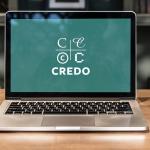 Laptop with Credo logo on the screen