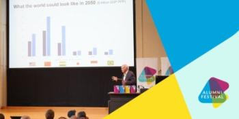 Sire Vince Cable giving a lecture