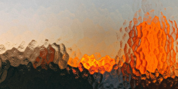 View through a glass window