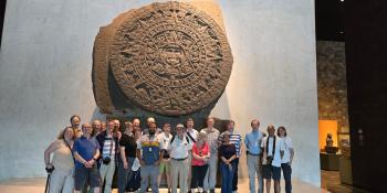 Group at the National Anthropological Museum in Mexico city