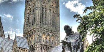 Tennyson statue, Lincoln Cathedral