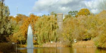 Luxembourg park and lake