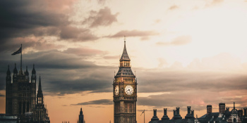 London evening skyline