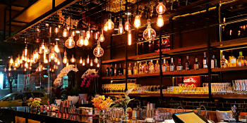 Bar with lights