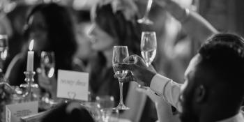 Drinks raised at dinner