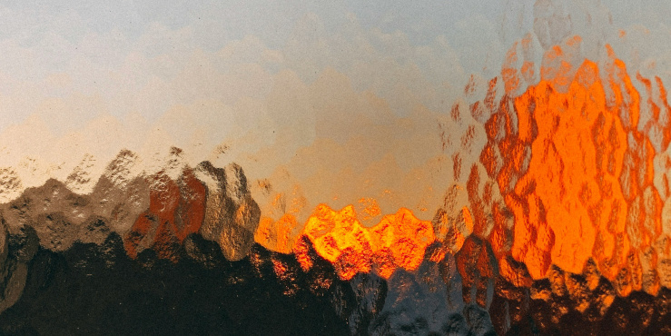 View through a glass window