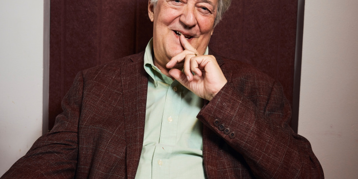 Photograph taken of Stephen Fry Kt by Claudio Raschella