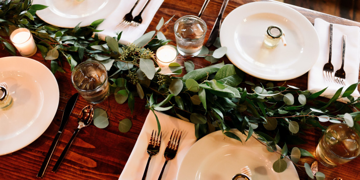 Table with plates