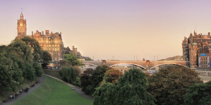 Edinburgh at dusk