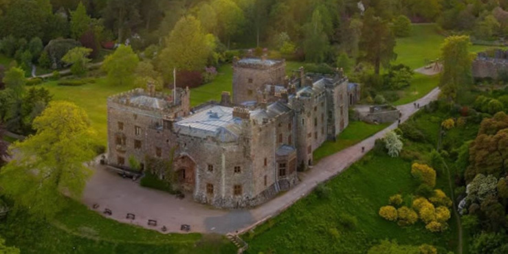 Aerial view of the Castle