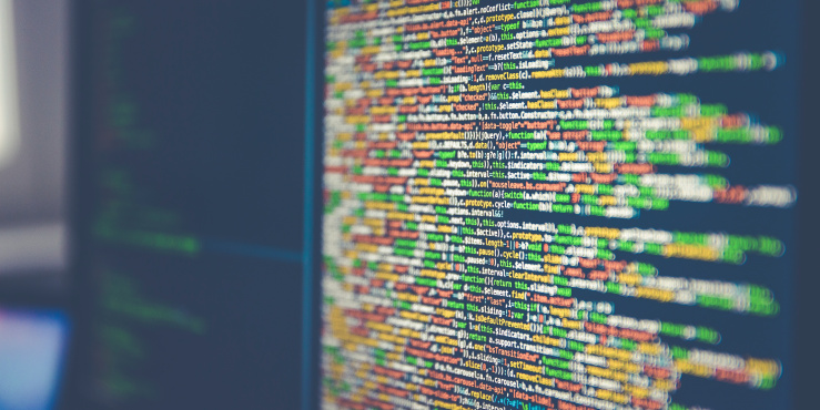 Lines of code on a computer screen