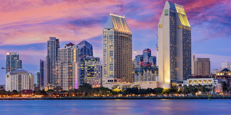 View of the San Diego skyline