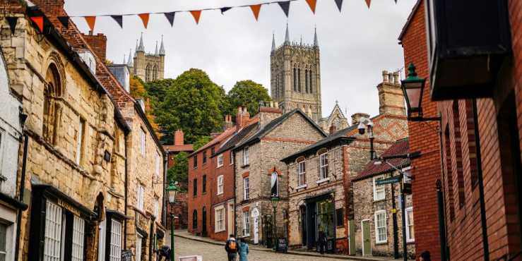 Cobbled street in Lincoln