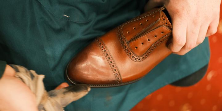 Shoe shining