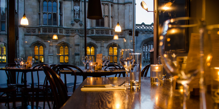 evening at the Cambridge Chop House