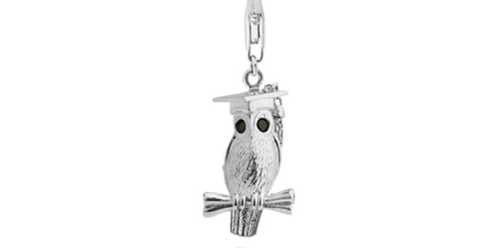 Detail of owl charm