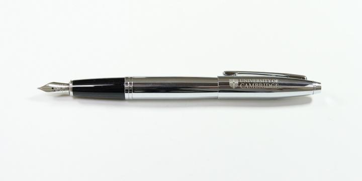 Silver fountain pen