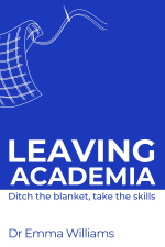 A blue book cover with the title in white lettering. A sketch of a blanket sails off in the distance.