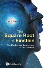 Book cover shows two faces in profile with the universe contained within.