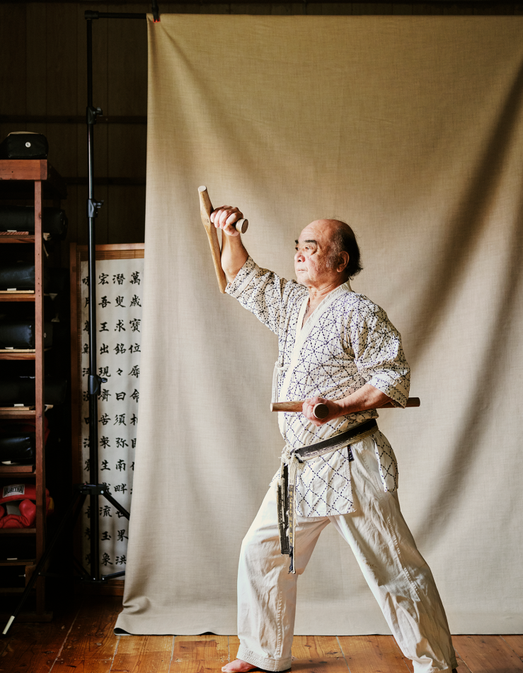 Karate master Tatsunori Matsuda is in his 70s and runs Okinawa Kenpo Nakamura Dojo. He has practised karate since he was eight y