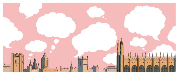 Clouds over Cambridge skyline