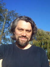 Paul Beston under blue sky