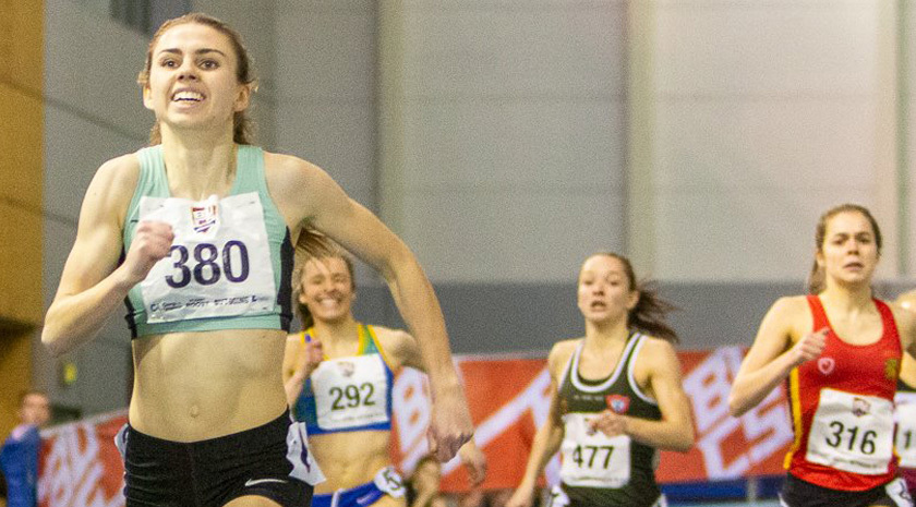 Louise Shanahan (Trinity 2019), Athletics (800/1,500 m), studying Physics (PhD). Photo: @photographybyjonty