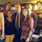 Fiona (front, right) and members of the Cambridge Society of Paris