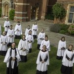 Selwyn Choir on the lawn