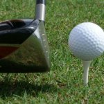 golf ball and tee