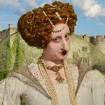Horrible Histories s09 e12 still of Queen Elizabeth