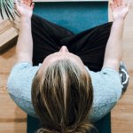 Lady mediating