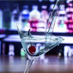 cocktail glass and drink
