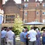 Alumni at lunch at Sidney Sussex