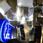 A photoreactor with an artificial leaf working under solar irradiation
