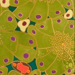 Close-up of artwork representing Acinar tissue - "The flowers of diabetes"