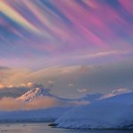 Polar Stratospheric Clouds, also called mother of pearl clouds