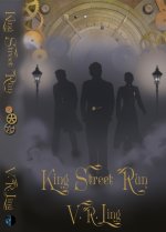 Cover shows three silhouetted figures walking through a foggy, lamp lit street.