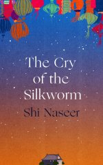 Book cover shows a starlit sky, transitioning from orange to deep blue, with Chinese lanterns hung above.